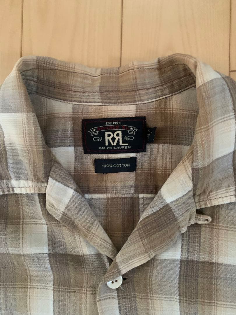 GF様RRLチェック半袖シャツS