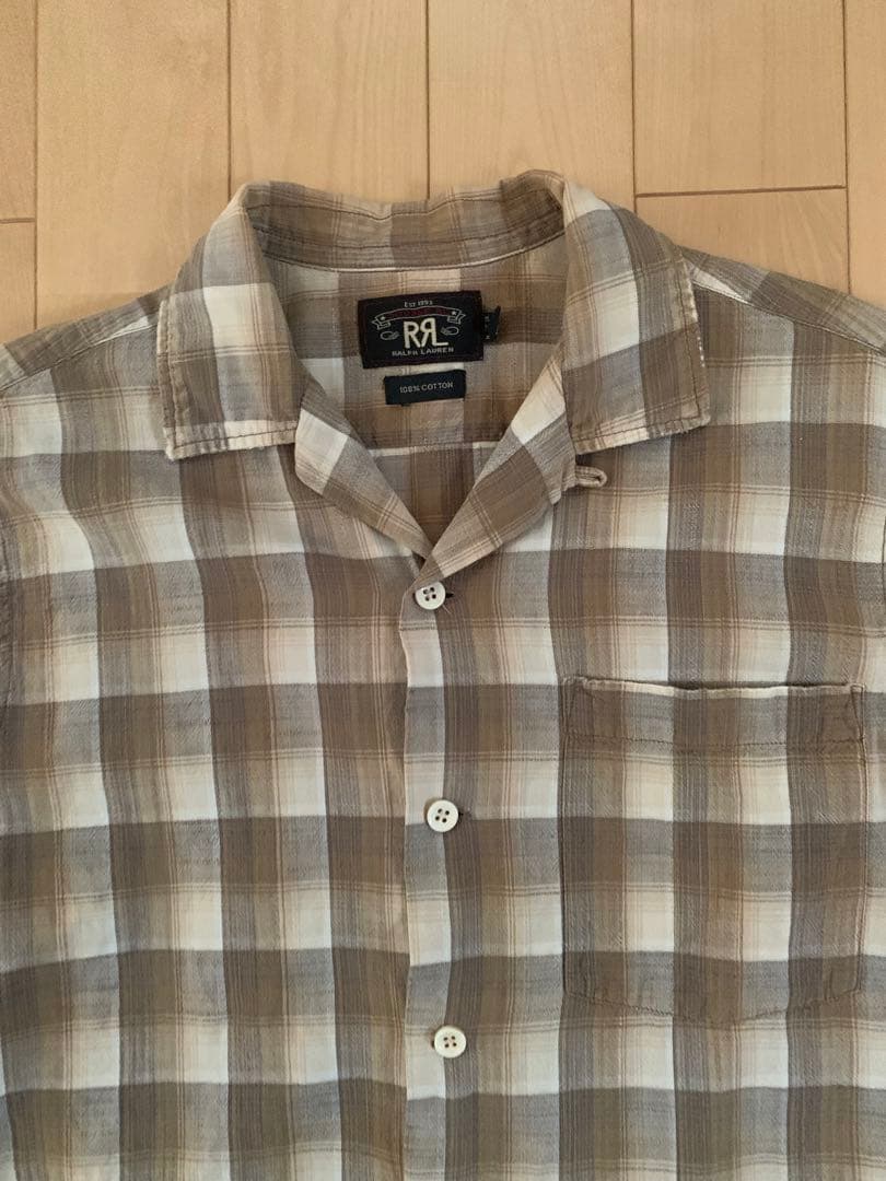 GF様RRLチェック半袖シャツS