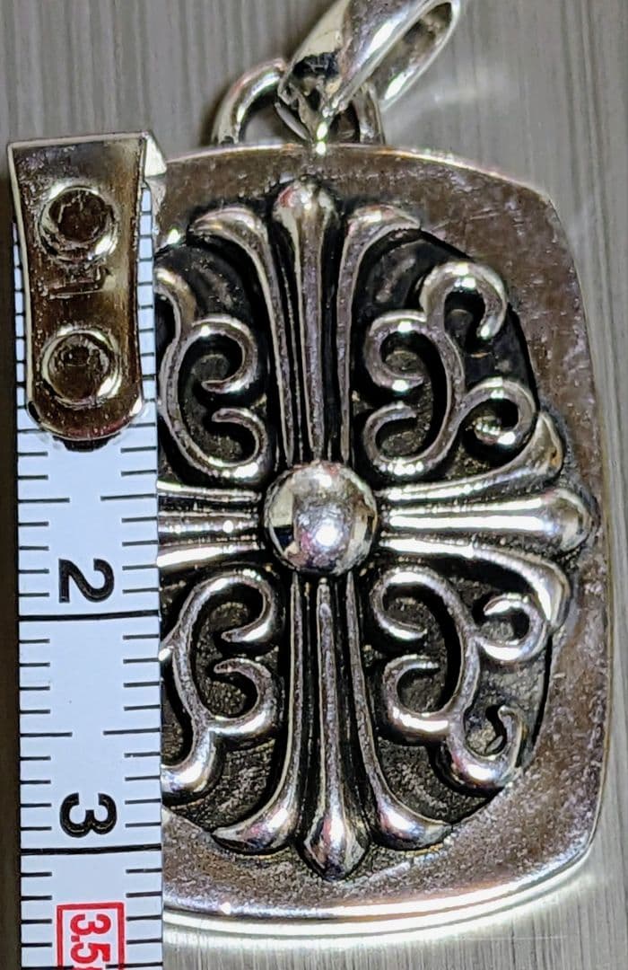 (大人気)クロムハーツオーバルクロス925シルバー ペンダント 2006年製