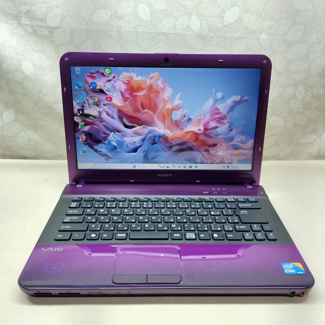 458 i7 Windows11 SSD1TB 希少カラーパープルノートパソコン