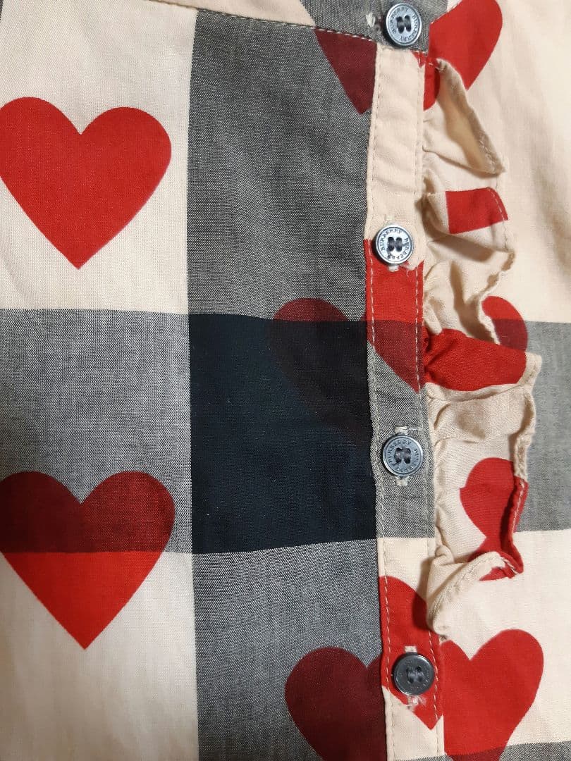 BURBERRY バーバリー チルドレン ハート ワンピース 2Y メガチェック