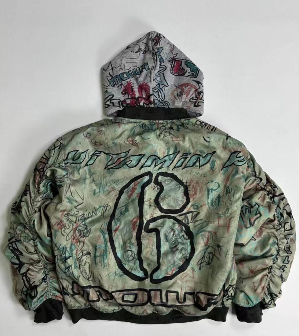 Mowlola グラフィティデザインジャケット M