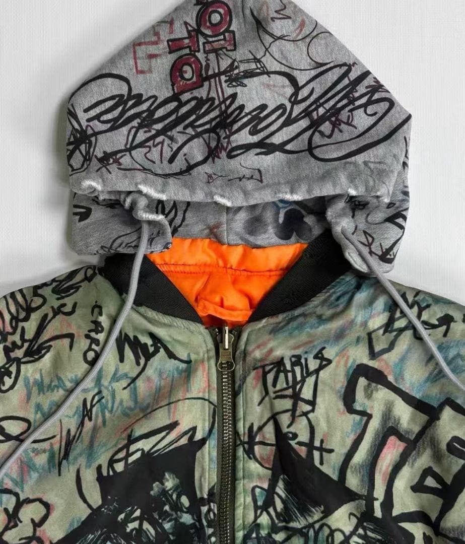 Mowlola グラフィティデザインジャケット M