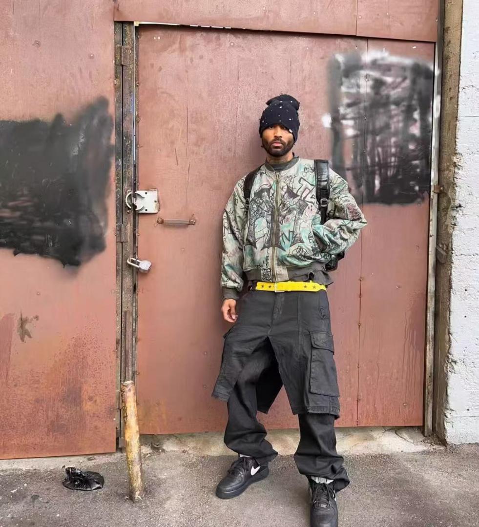 Mowlola グラフィティデザインジャケット M