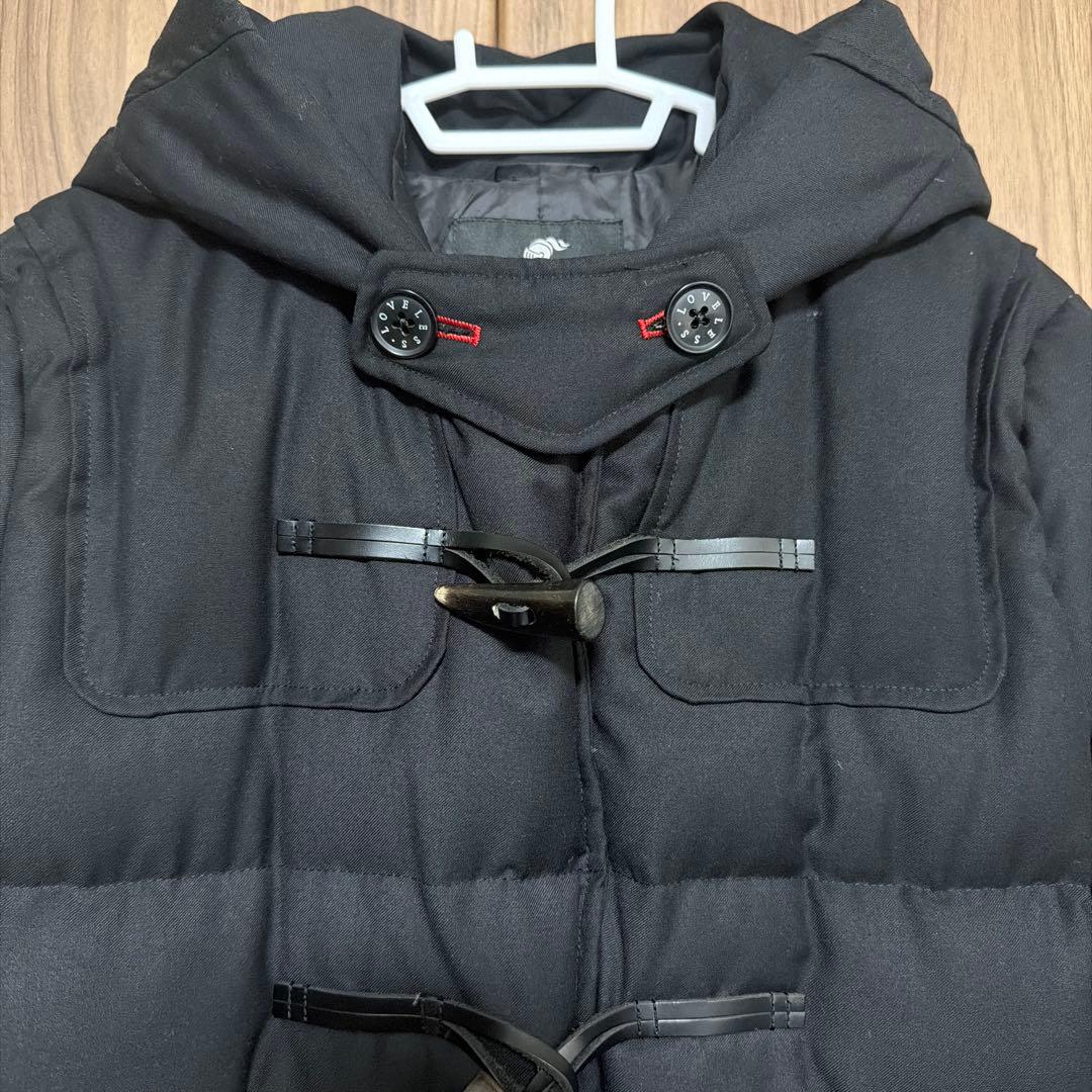 美品　LOVELESS フード付きダウンジャケット 36 ブラック