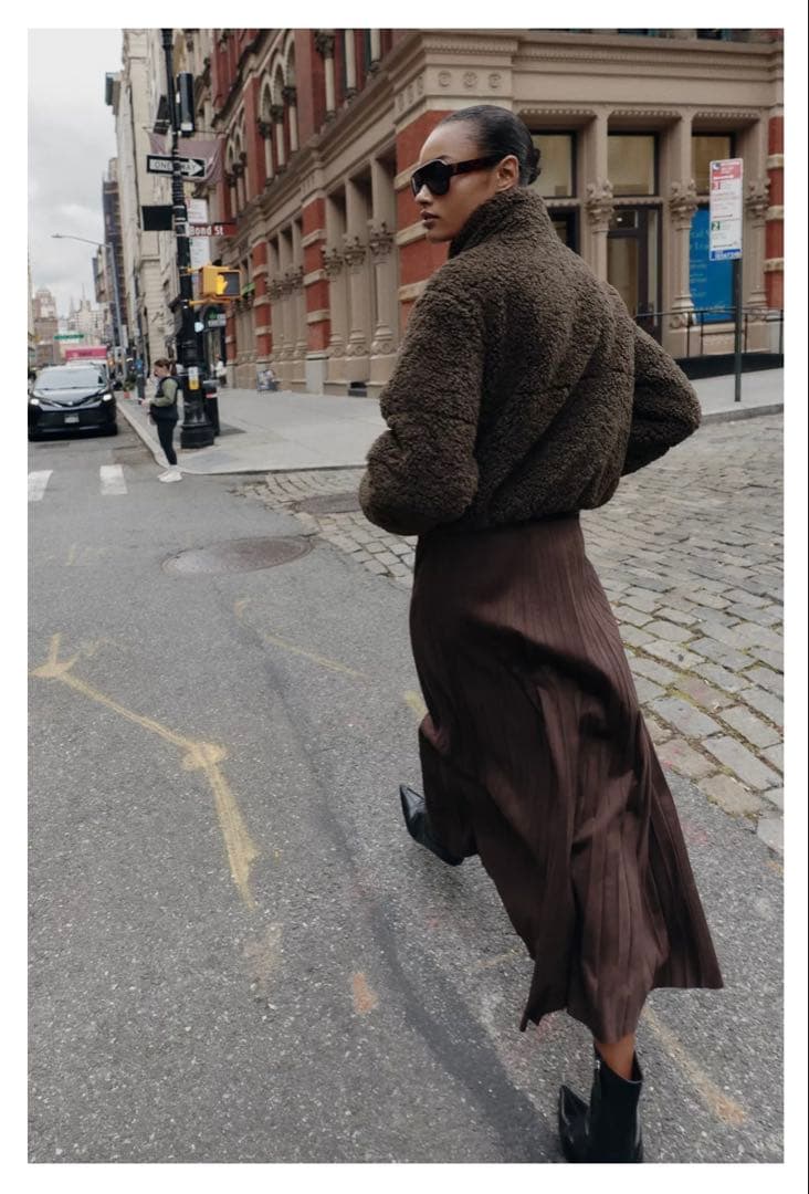 ★タグ付き★ZARA ボア付き保温アノラック ジャケット M