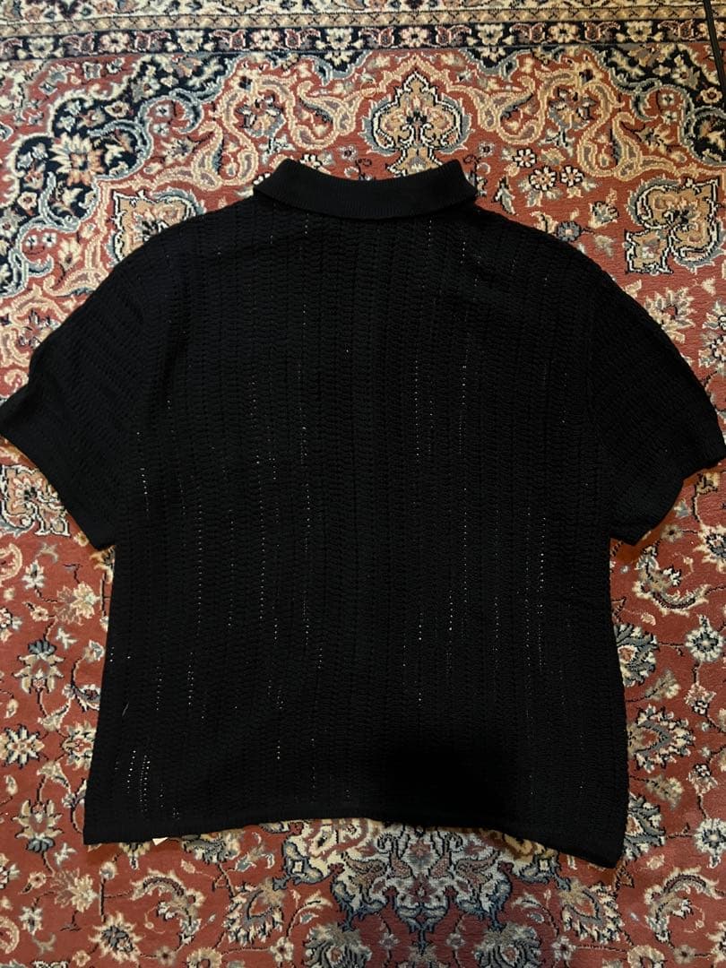 新品未使用値札付き　RADIALL ブラック ストライプ 半袖シャツ　L