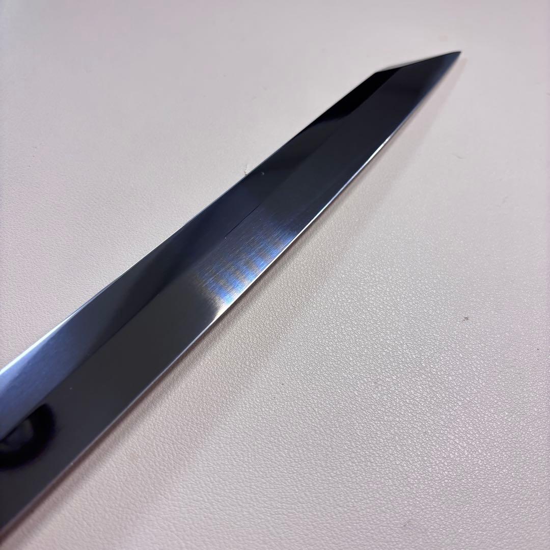 270mm 切付柳刃包丁 鏡面　紫檀八角柄 刺身包丁 「全鋼」'.