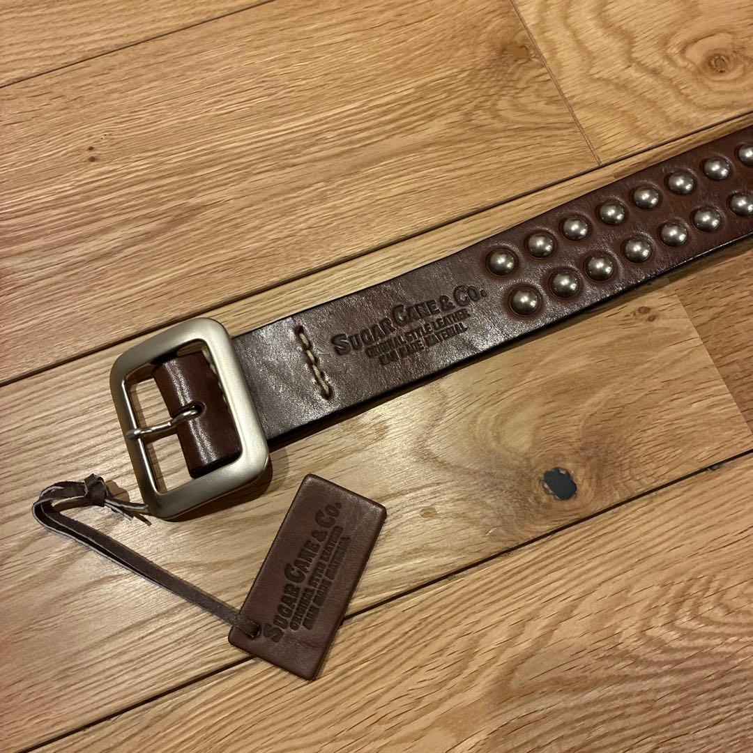 Sugar Cane スタッズレザーベルト　サイズ36