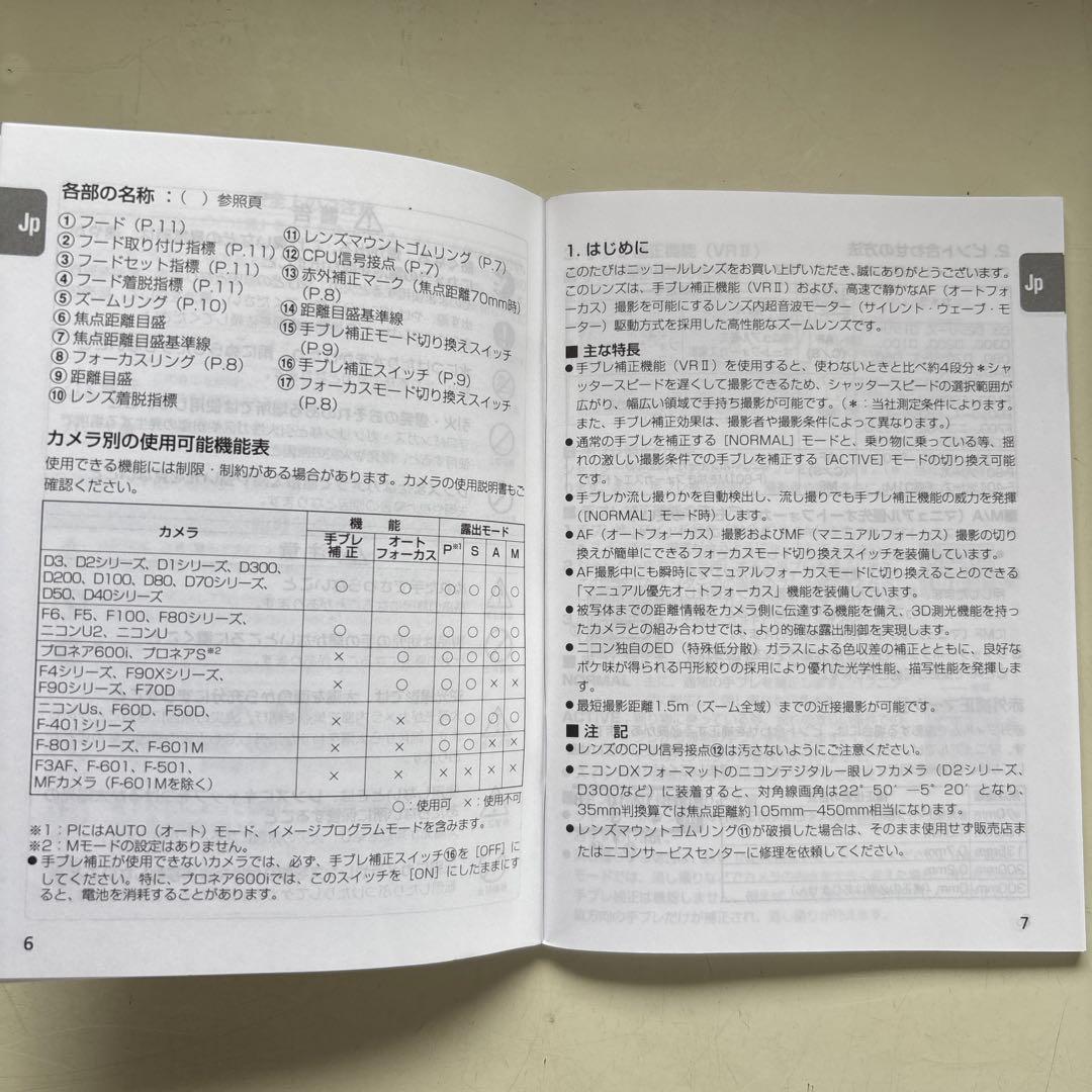 レンズ(ズーム) Nikon AF-S VR Zoom-Nikkor 70-300mm