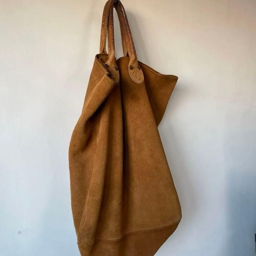 バッグ Vintage 80s Brookstone leather tote bag