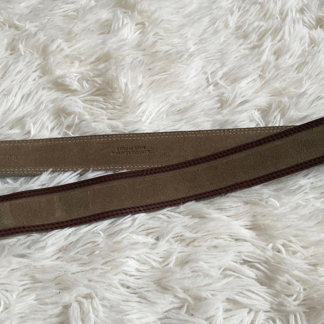 新品✨️ エルメネジルドゼニア ベルト スエード レザー ブラウン 極希少✨️