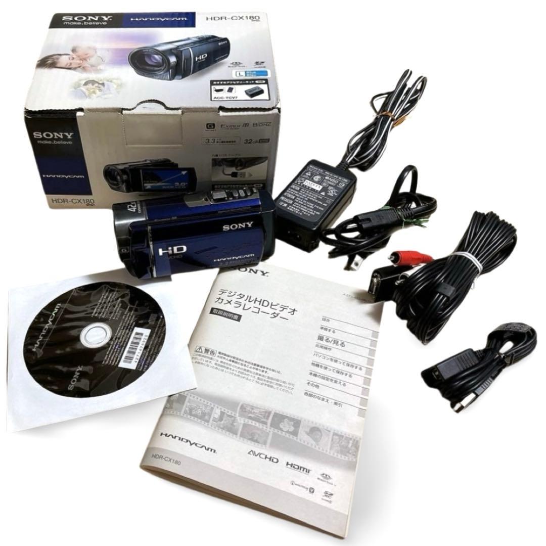 SONY HANDYCAM ビデオカメラ 本体 HDR-CX180 正箱入り