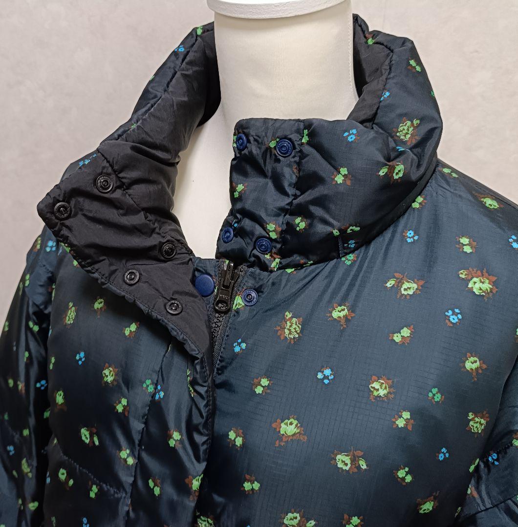 【フード欠品】メゾンスペシャル 花柄 リバーシブルダウンジャケット