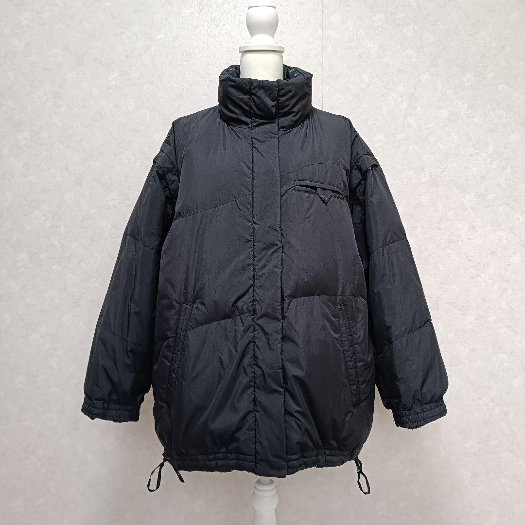 【フード欠品】メゾンスペシャル 花柄 リバーシブルダウンジャケット