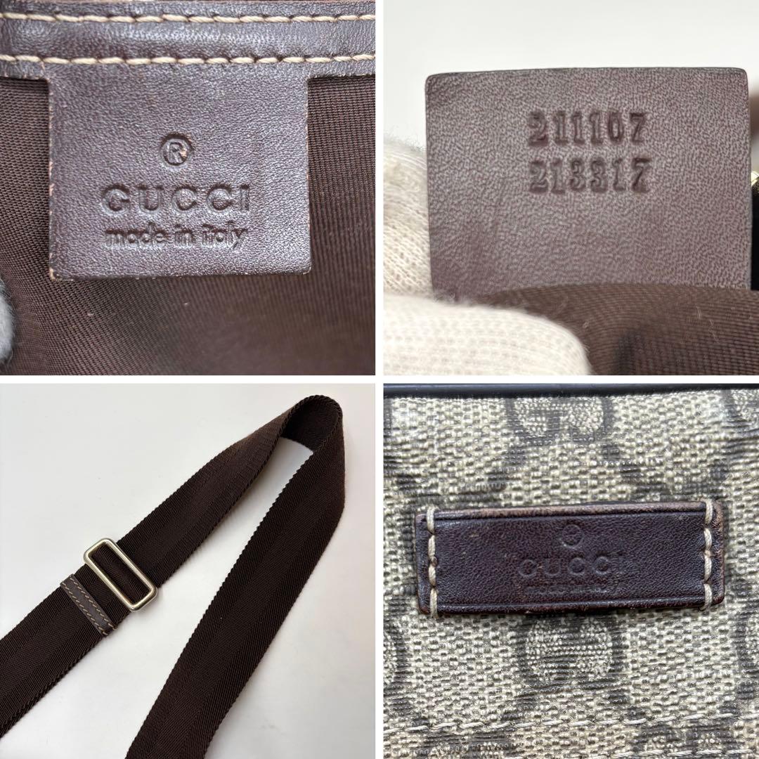 【極美品】GUCCI ショルダーバッグ GGスプリーム メッセンジャー