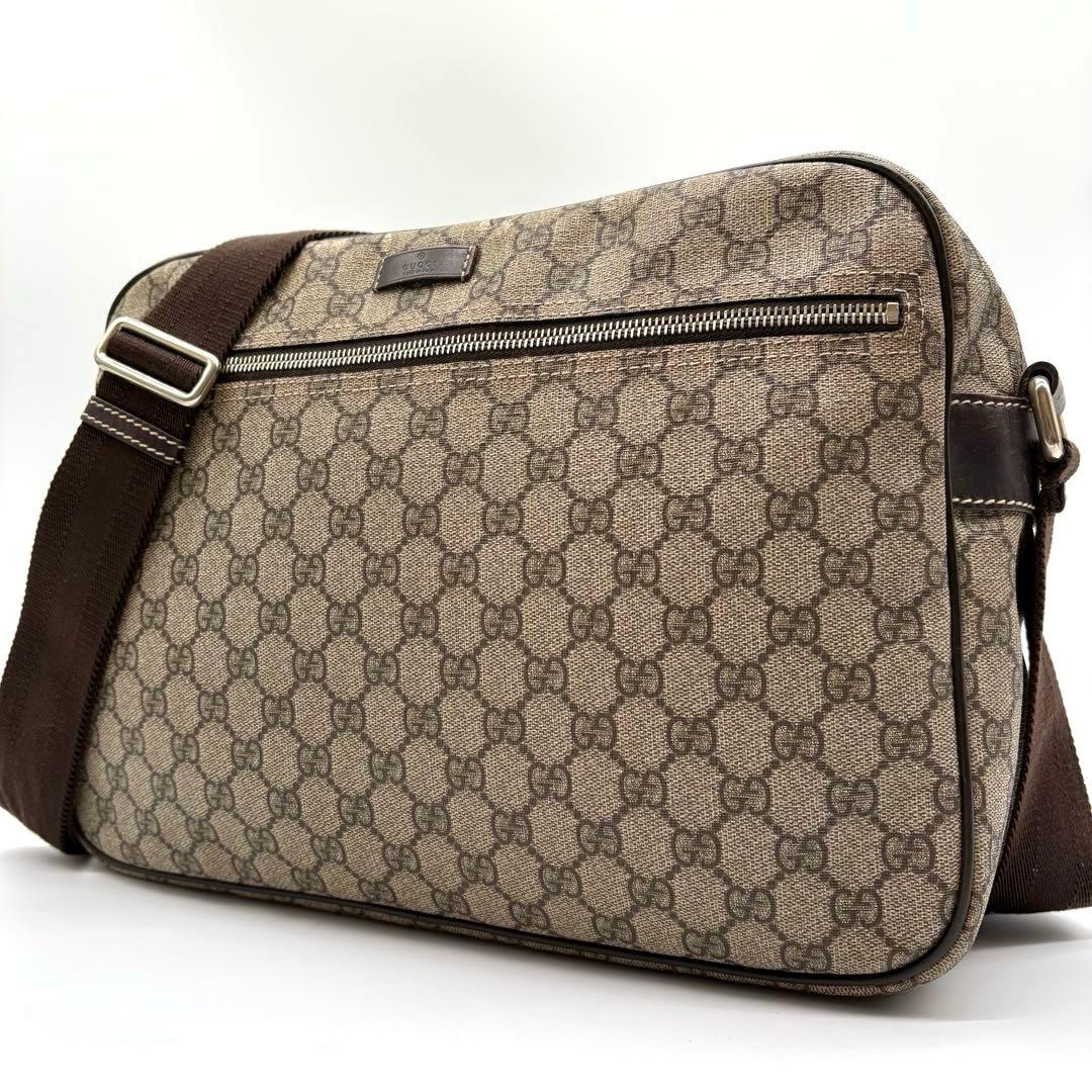【極美品】GUCCI ショルダーバッグ GGスプリーム メッセンジャー