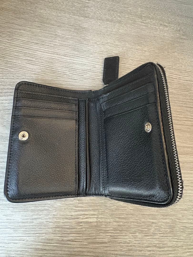 SAINT LAURENT ブラック 二つ折り財布