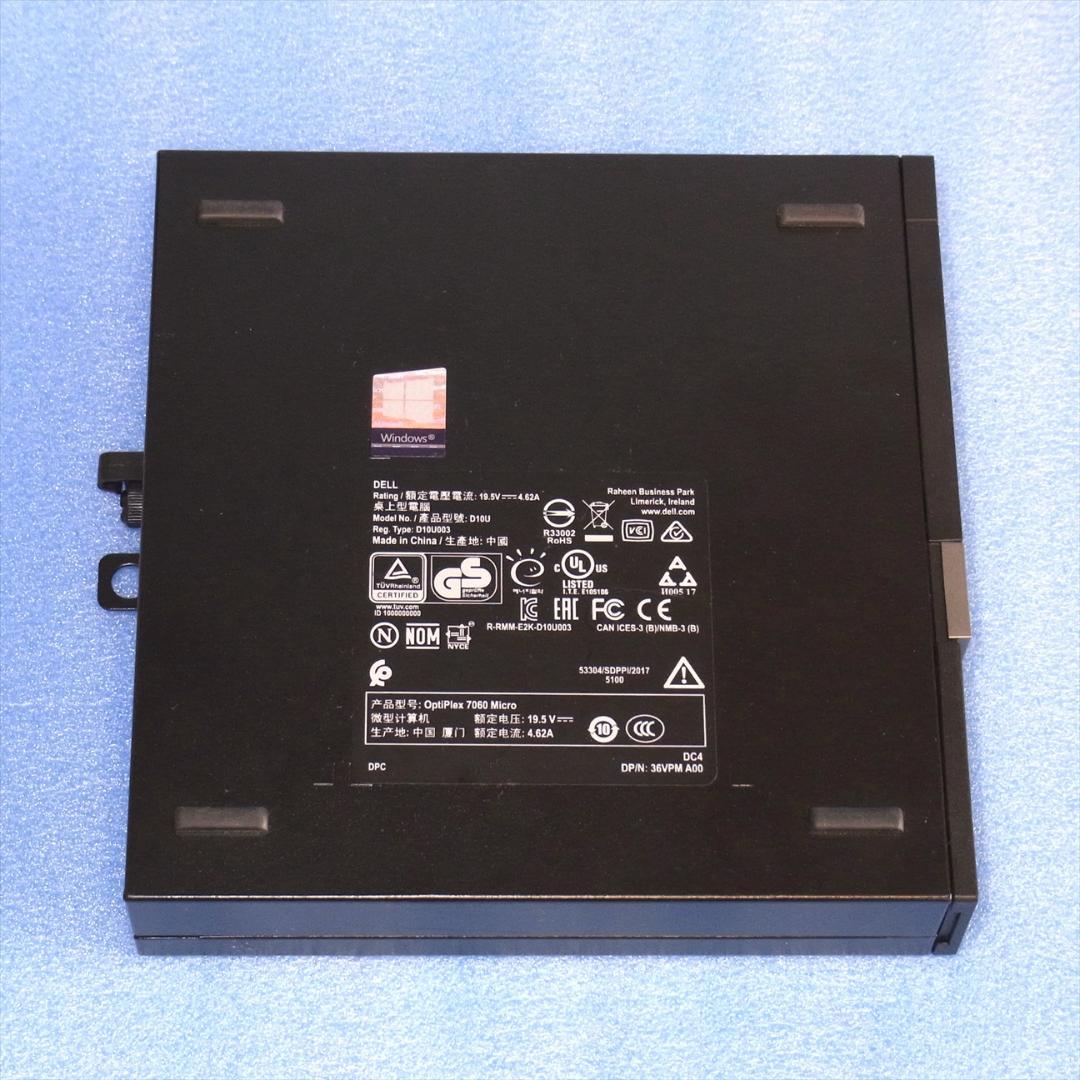 ミニPC DELL OptiPlex 7060 Micro 8500T Win11 #1