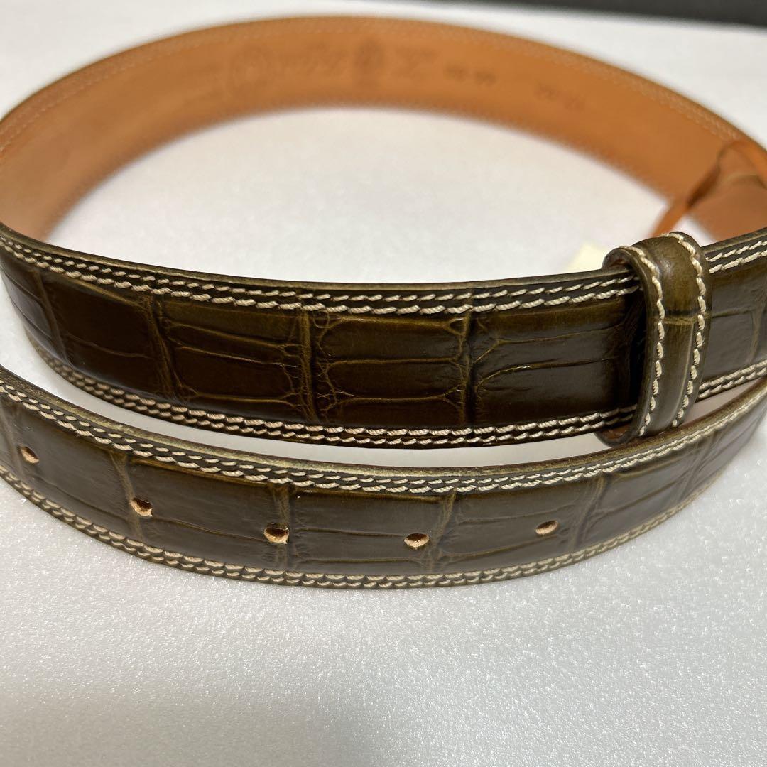 FELISI フェリージ　ベルト　イタリア製　クロコ型押し　44-80
