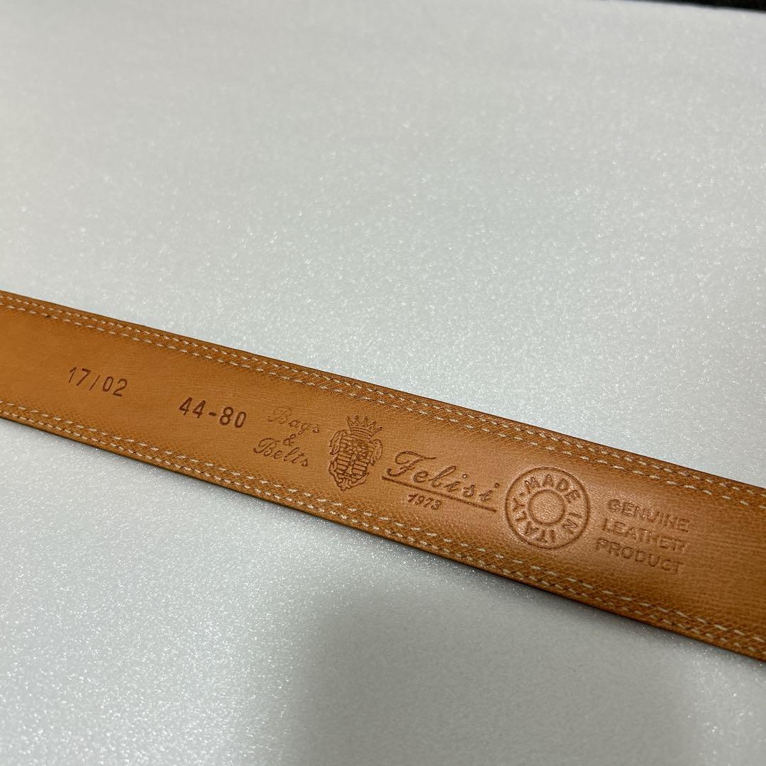 FELISI フェリージ　ベルト　イタリア製　クロコ型押し　44-80