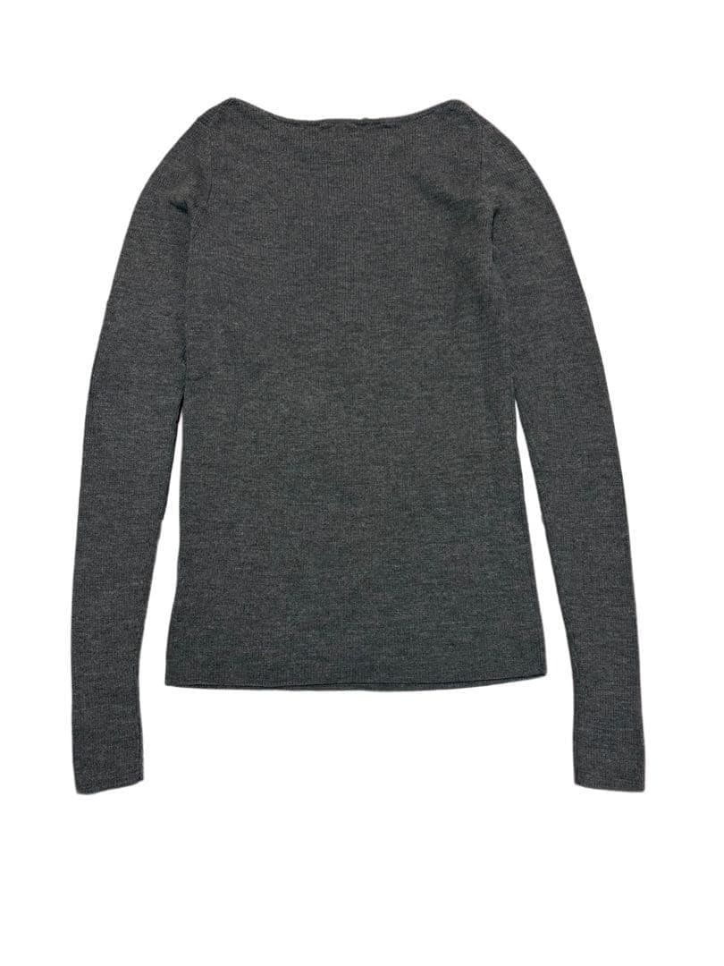 ★極美★大人気 アパルトモン ドゥーズィエムクラス RibKnit グレー指抜き