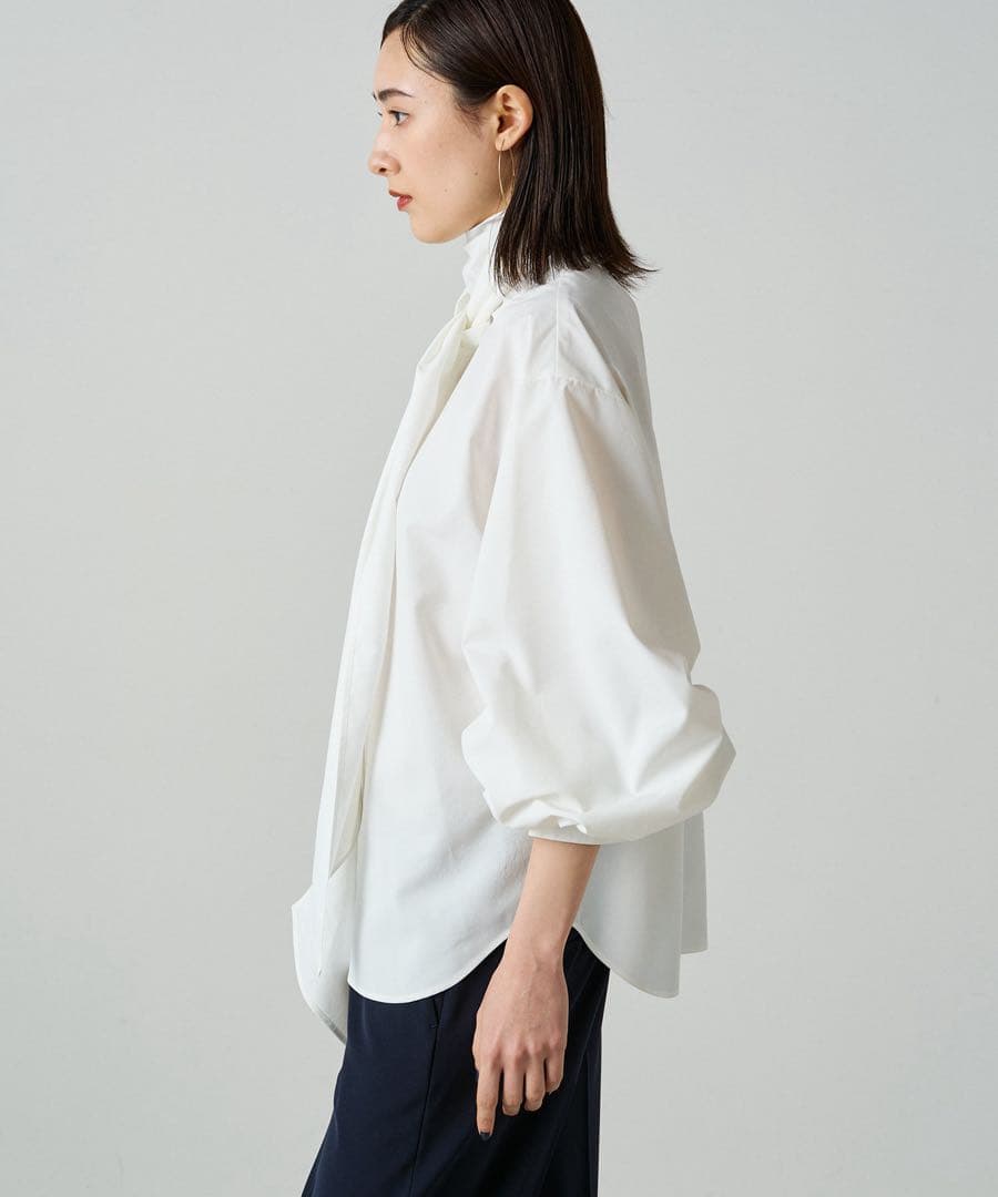 【Atelier N°5/アトリエヌメロサンク】タイプライターボウタイブラウス