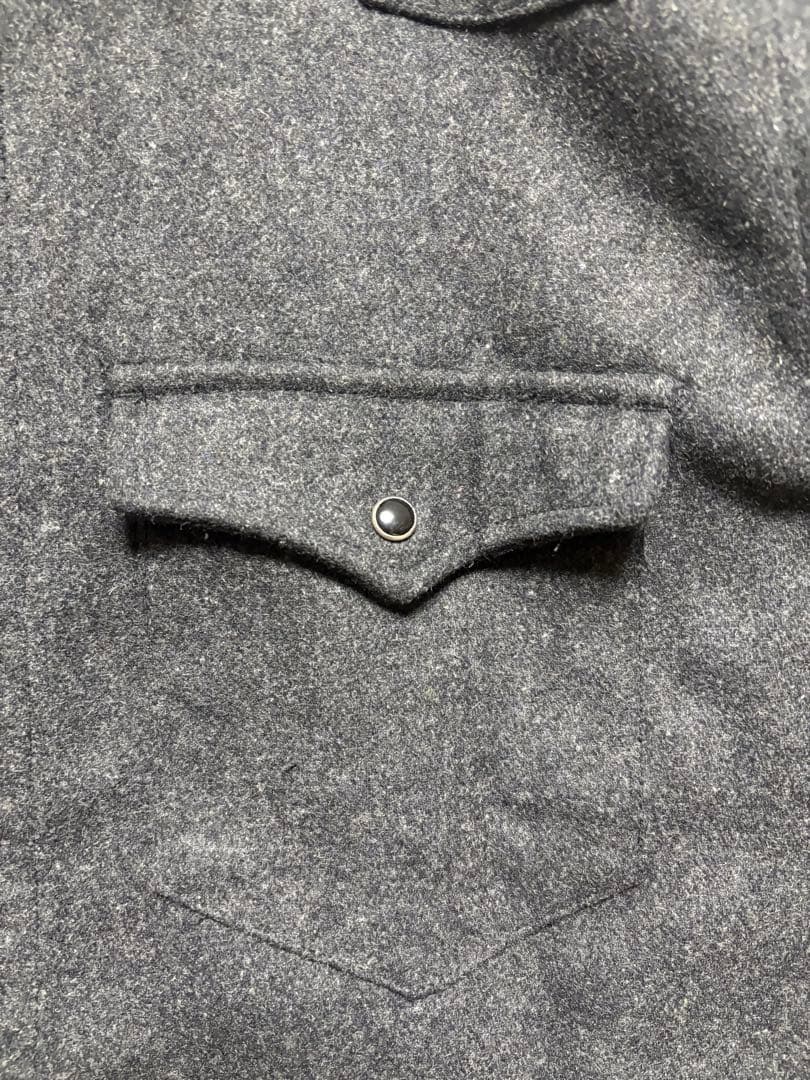 み*お様 RRL ダークグレー ウール 長袖シャツ M ダブルアールエル 新品