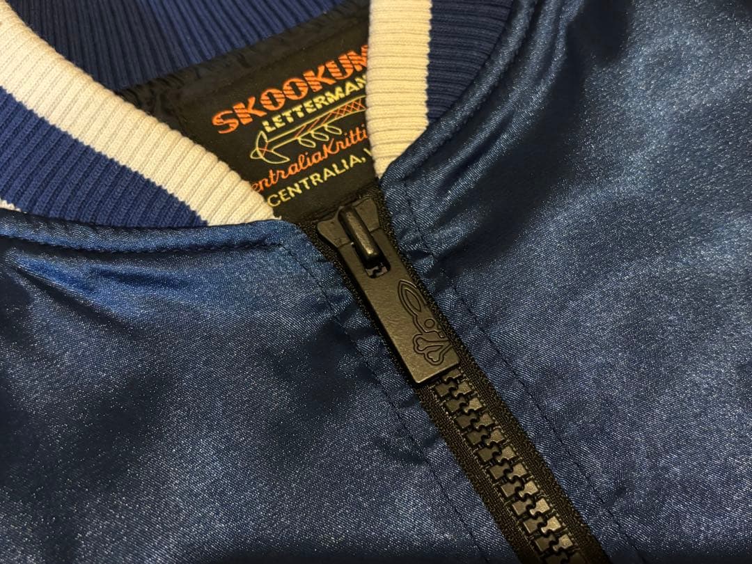 サイコバニー×スクーカム　バニーロゴ スカジャン　コラボ　ブルゾン　刺繍