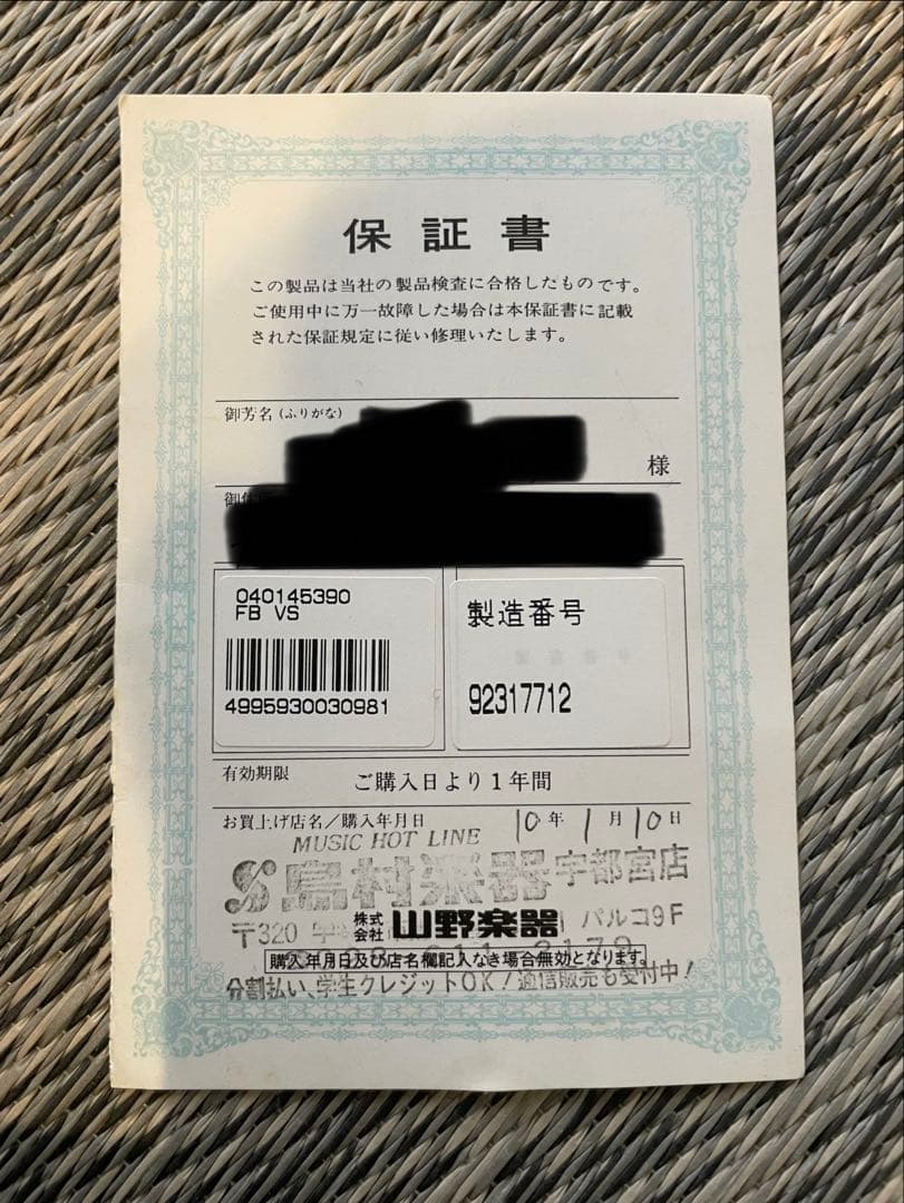 Gibson Firebird VS 1997年製 バンジョーペグ