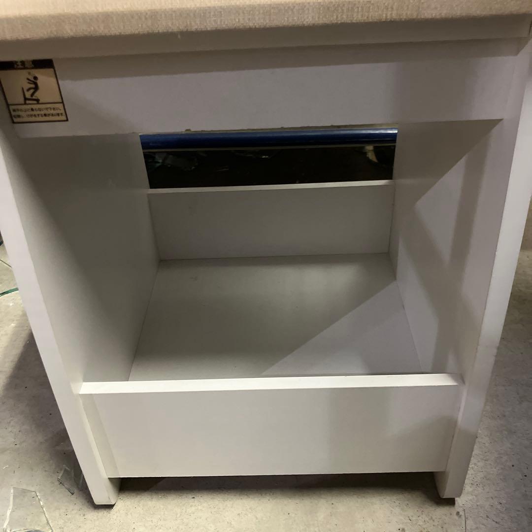 ニトリ 三面鏡 鏡台 椅子セットドレッサー 白 北欧風 洋風