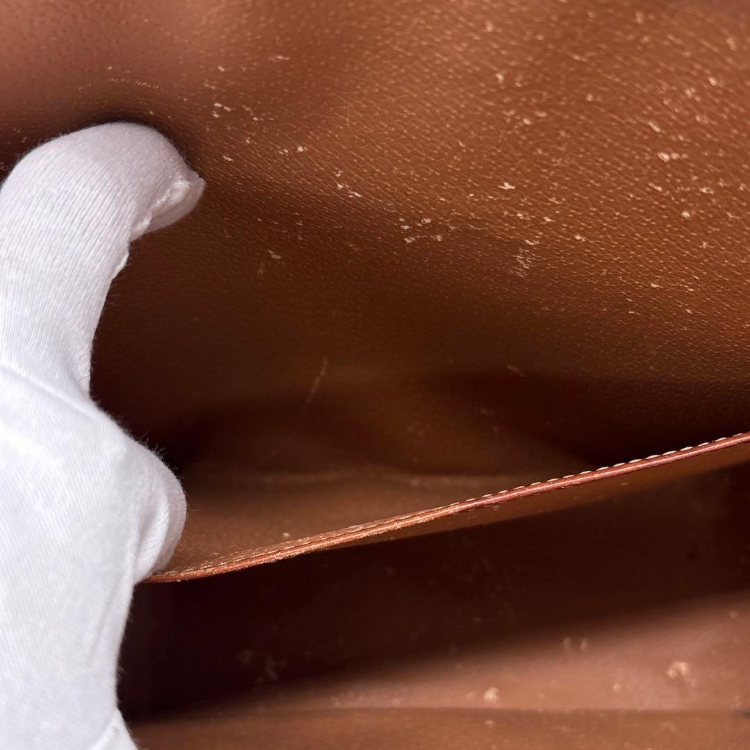 セリーヌ トートバッグ マカダム 舟形 ブラウン