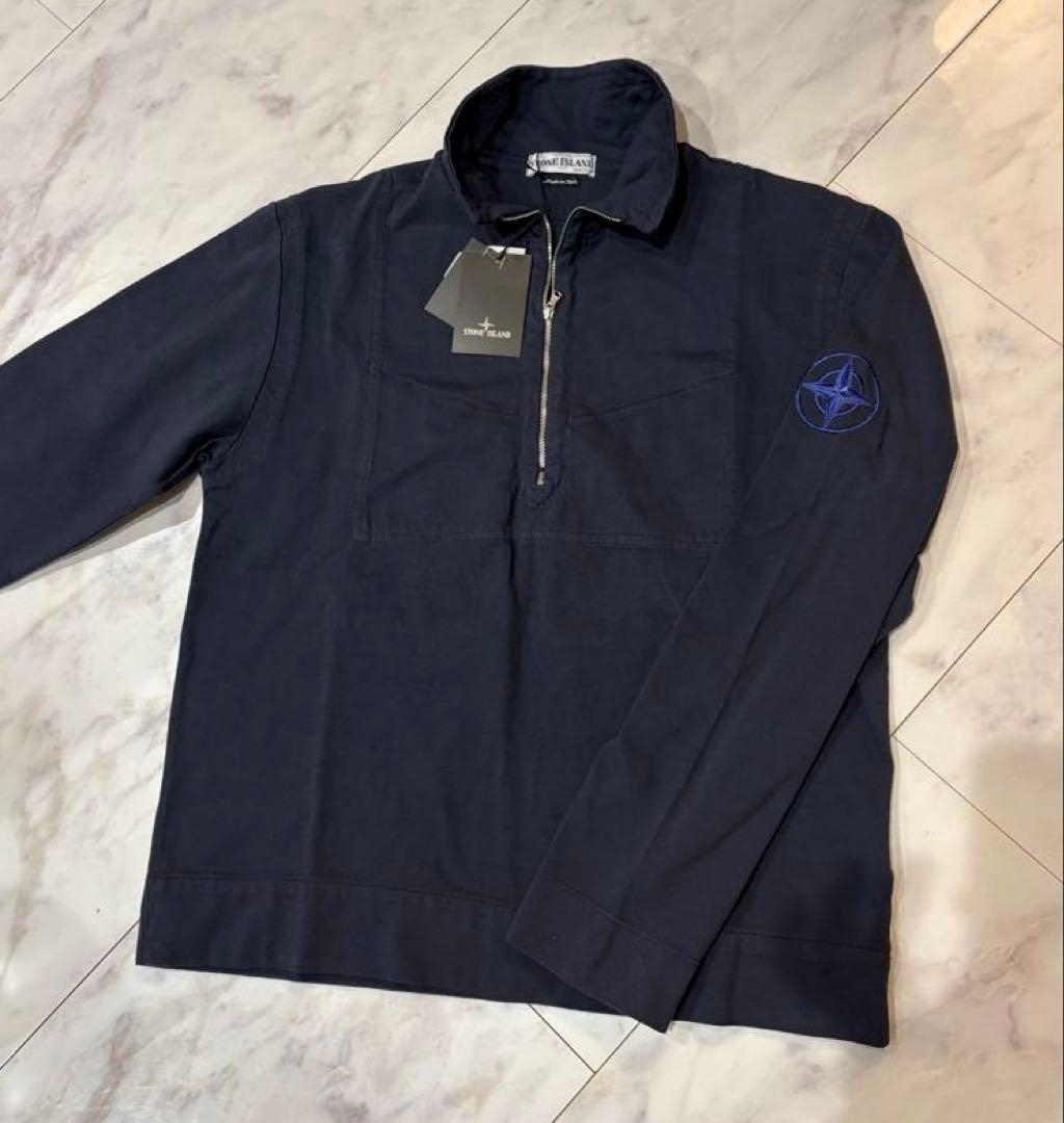 むぎ 新品タグ付き‼︎ STONE  ハーフジップ 刺繍