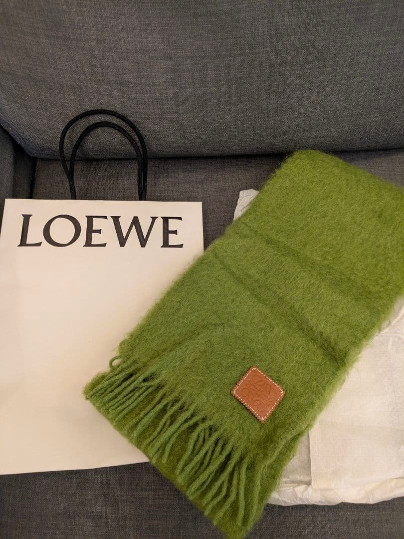 LOEWE ロエベ マフラー グリーン