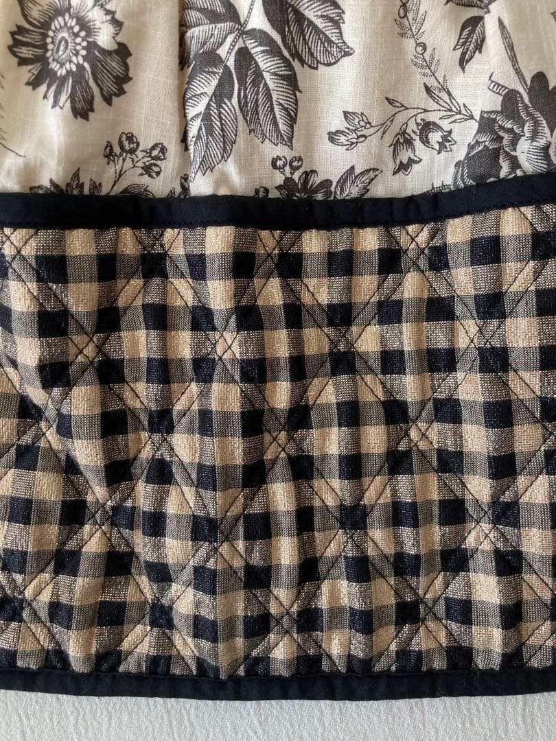 Bonjour Diary ボンジュールダイアリー　キルティングワンピース　8y