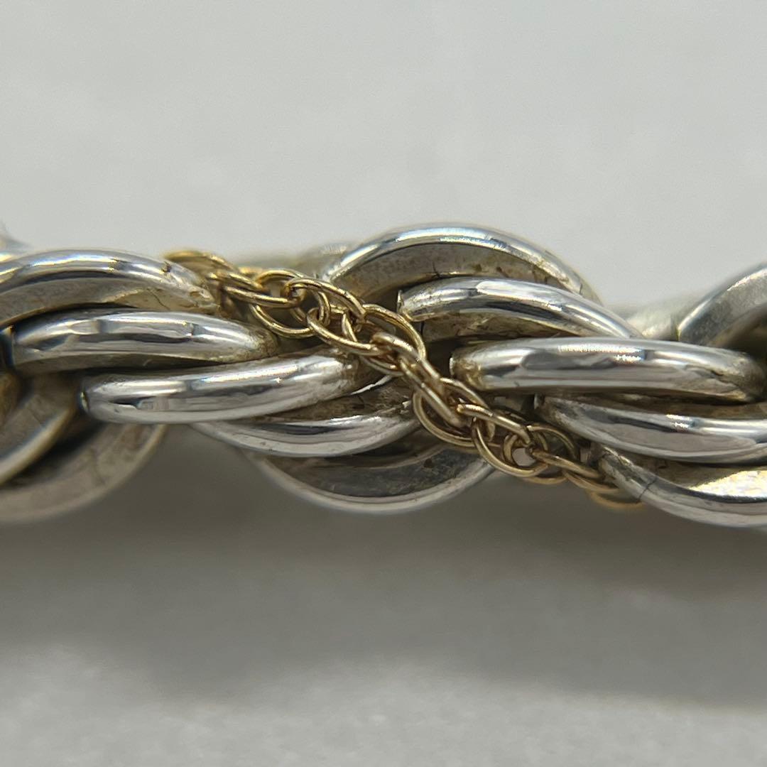 ティファニー TIFFANY&CO ツイストロープチェーンブレスレット コンビ