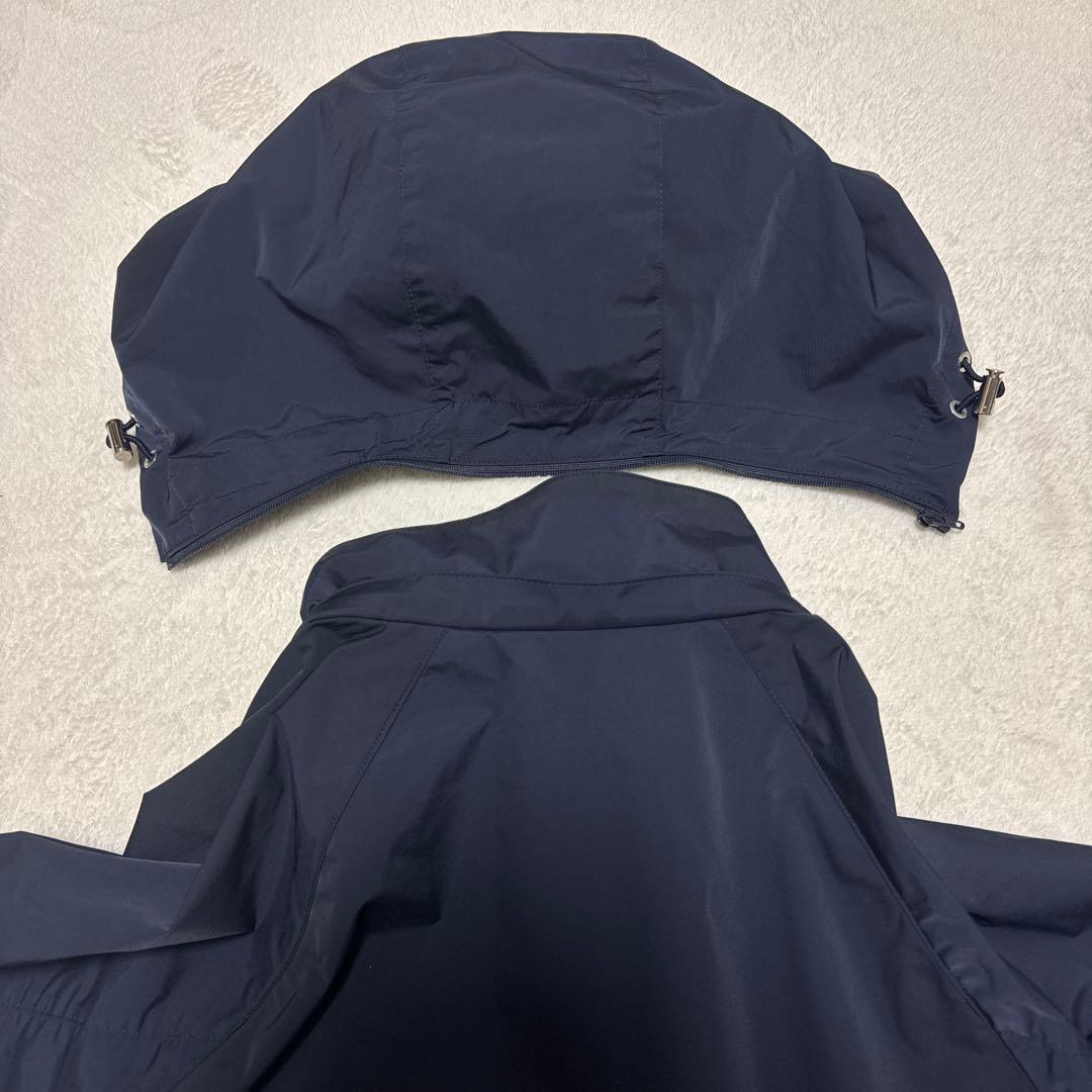 美品 マッキントッシュロンドン マウンテンパーカー 42 ネイビー 撥水 ジップ
