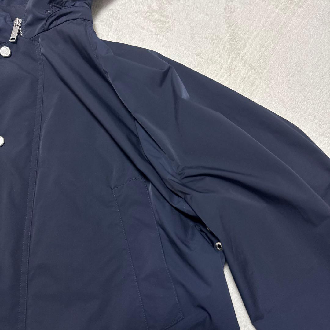 美品 マッキントッシュロンドン マウンテンパーカー 42 ネイビー 撥水 ジップ