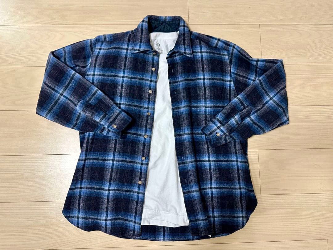 【最終価格】60s Pendletonオンブレチェック シャツ L ブルー