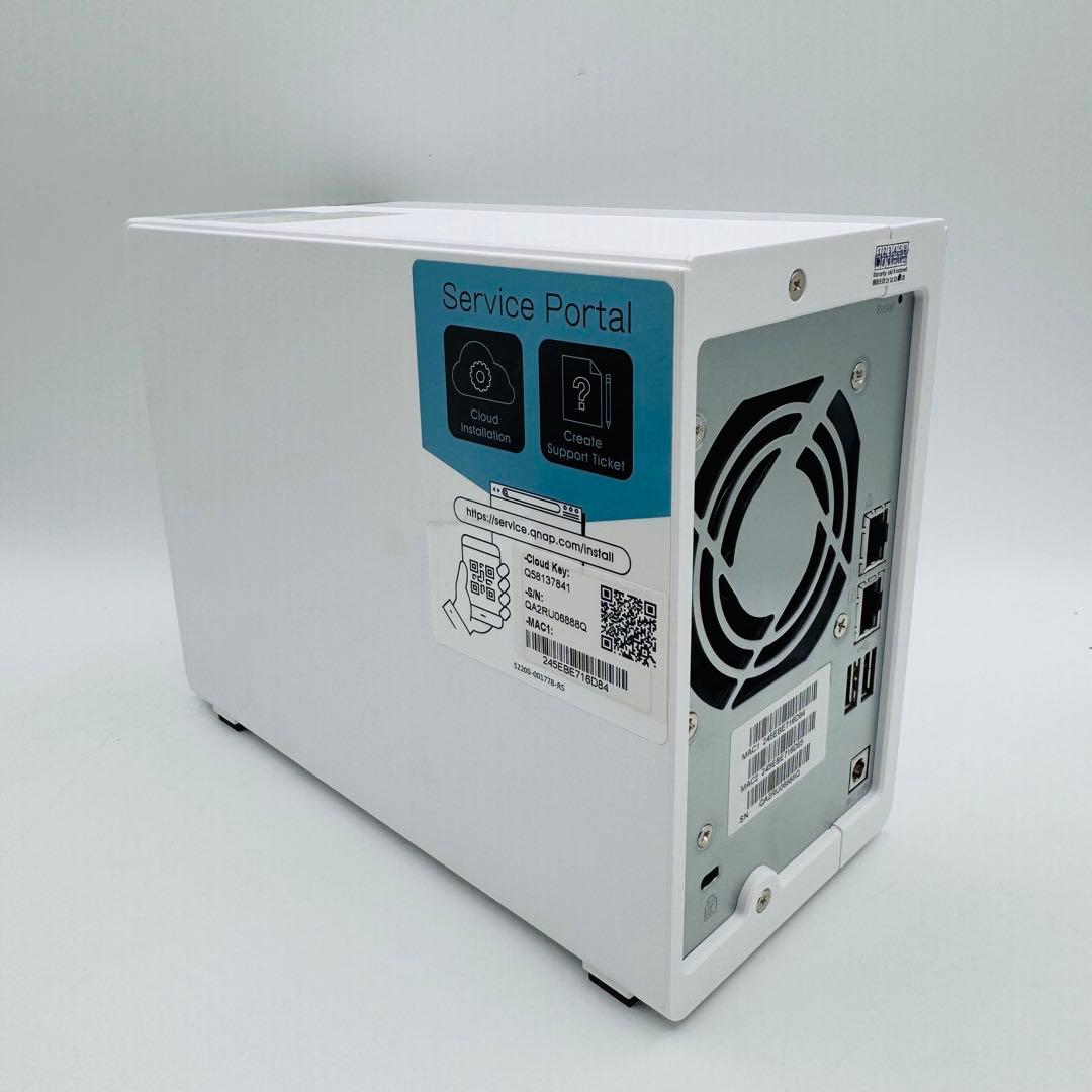 【美品】QNAP TS-216G 2-bay NAS 4GB RAM