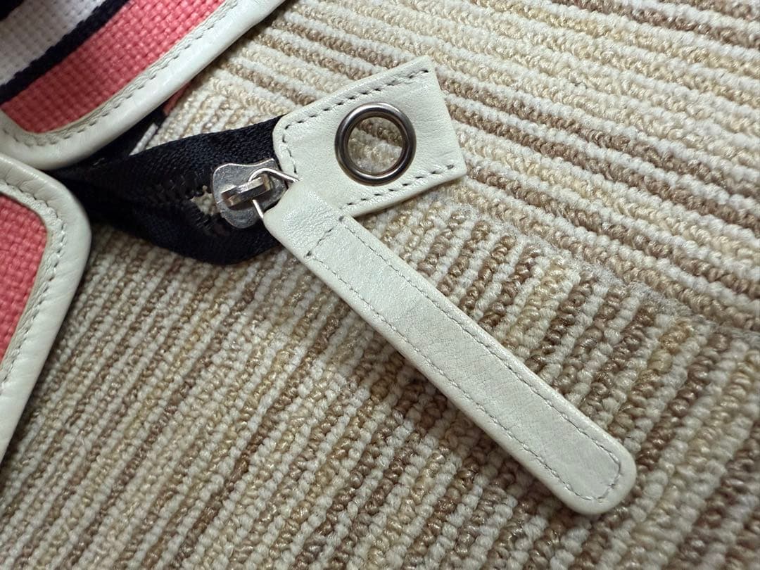 CHANEL クルーズラインボストンバッグ　キャンバスピンク