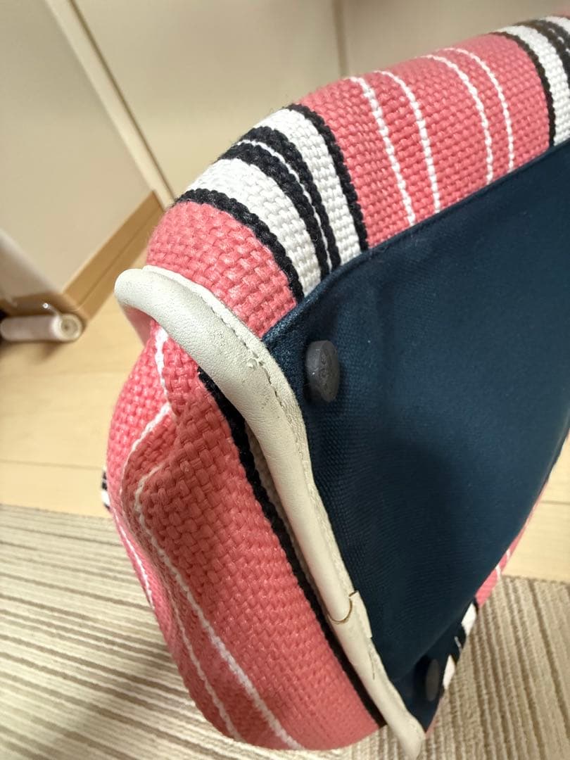 CHANEL クルーズラインボストンバッグ　キャンバスピンク