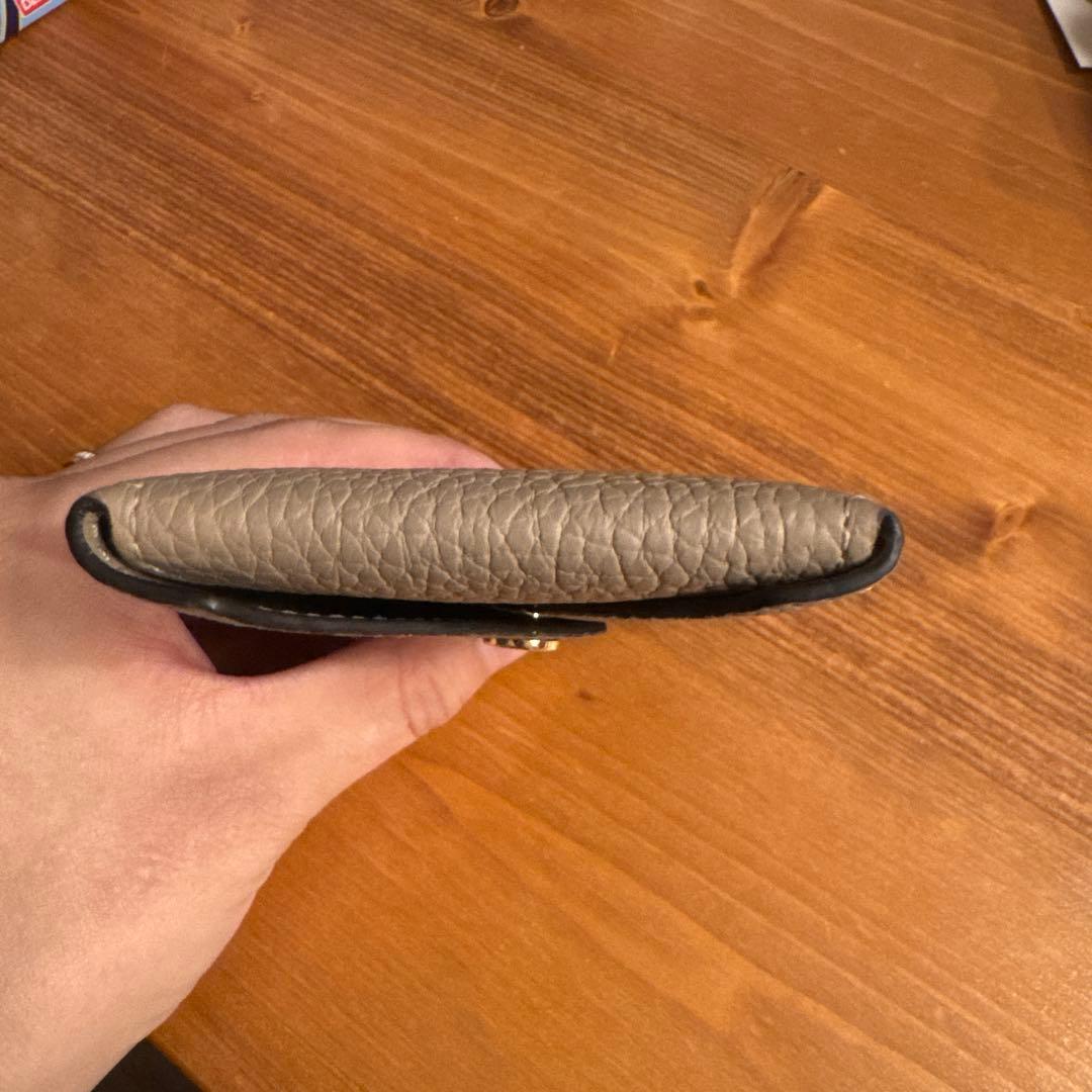 ボナベンチュラ　エンベロープ カードケース シュリンクレザー　エトゥープ