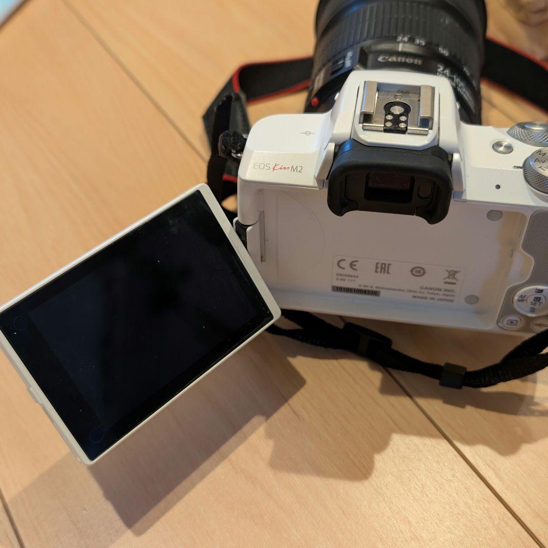 Canon EOS kissm2 24-105mm EF-M→EFアダプター付き