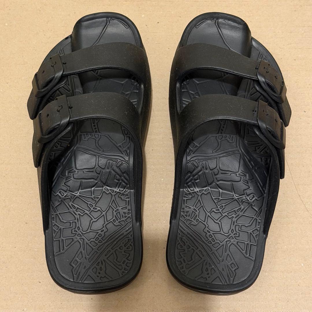 ラクバキ racbaki イージーサンダル ラップ ブラック Sサイズ