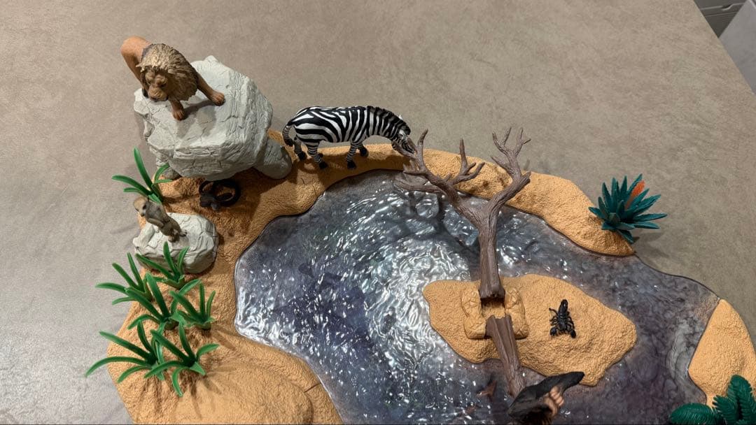 子*ᐟ様 シュライヒ 動物達の水飲み場セット