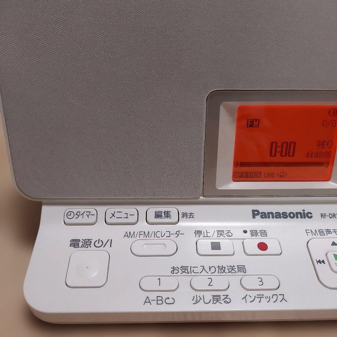 【美品】Panasonic・AM/FM・ラジオレコーダー・ホワイト