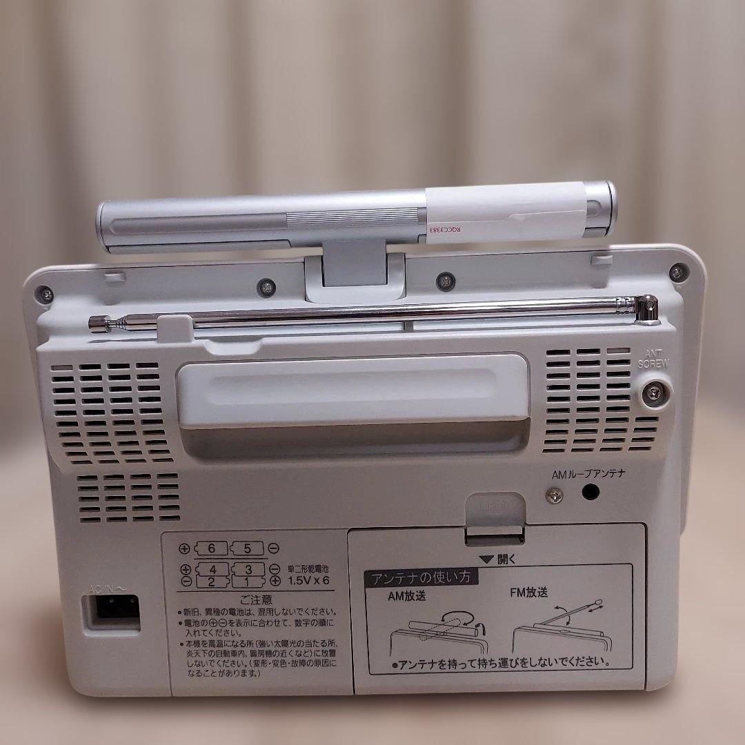 【美品】Panasonic・AM/FM・ラジオレコーダー・ホワイト