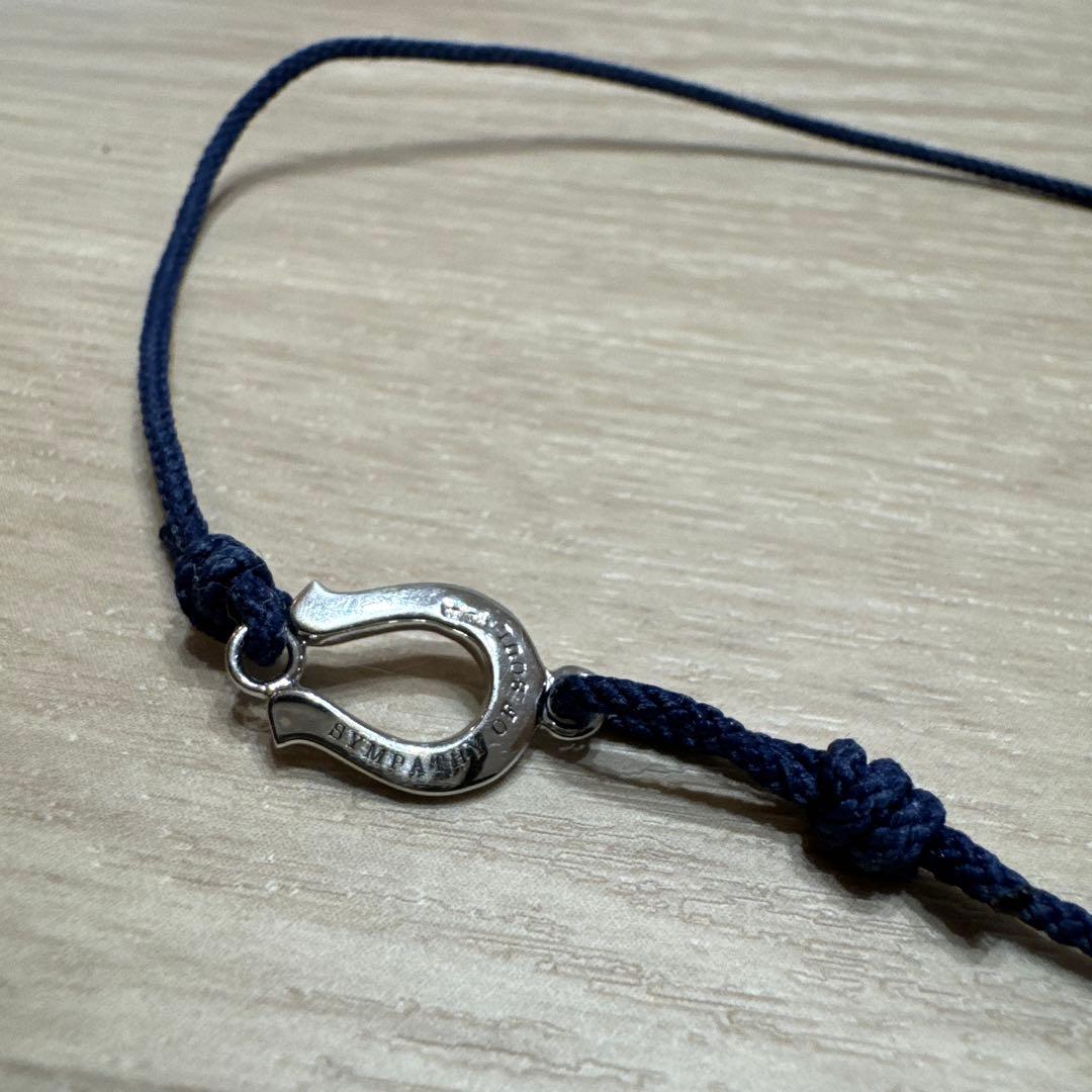 SYMPATHY OF SOUL ネイビー アンクレット