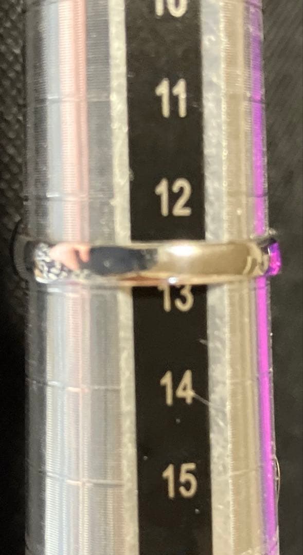 スリランカ産 天然ピンクオレンジサファイア4.7CT パープルサファイア 指輪